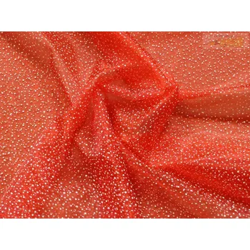 Vánoční dekorace vánoční organza 79 červená