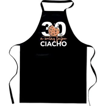Kuchyňská zástěra KUCHYŇSKÁ ZÁSTĚRA černá NAROZENINY 30 let FRAJER dárek pro muže dárek FA_721_cz