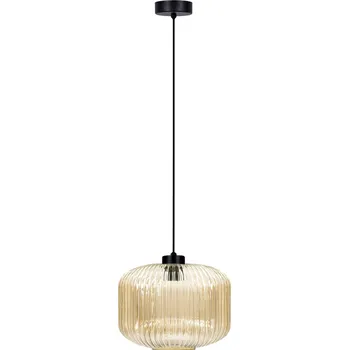 Kaja Clark závěsné svítidlo 1x15 W černá-jantarová K-5651
