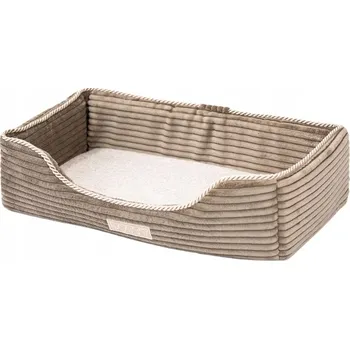 Pelíšek pro psa Úzký pro kočky Pelíšek na parapet DOTTY , pěna MEMORY VISCO, manšestr, béžová