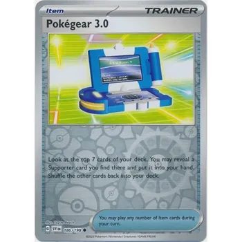 Společenská hra Pokémon karta Pokégear 3.0 186/198 Reverse Holo