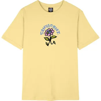 Dámské tričko SANTA CRUZ triko - Delfino Flower Front T-Shirt Butter (BUTTER)
