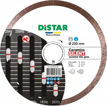 Řezný kotouč DISTAR Diamantový řezný kotouč 1A1R 230x25,4 Ceramic Silent Gres