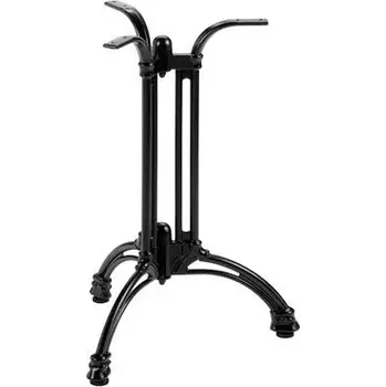 Zahradní stůl Zahradní stolová podnož TIVOLI 3 černá pro desky max O70 cm nebo 70×70 cm