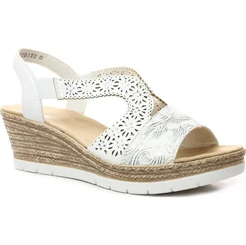 Dámské sandále RIEKER 61916-80 bílé, dámské sandály vel.38