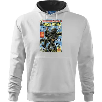 Pánská mikina Under The Sea - Mikina pánská Cape s kapucí - 3XL ( Bílá )