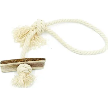 Hračka pro psa 4DOGS Jelení paroží pro psy na laně Loop M