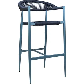 Zahradní barová židle JONAH modrá s područkami