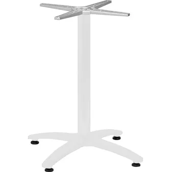 Zahradní stůl Zahradní stolová podnož ROMA 4 bílá pro desky max O80cm nebo 80×80cm