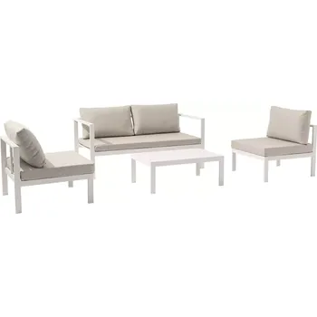 Zahradní sestava Zahradní 4 místná sedací souprava HAKALA béžová