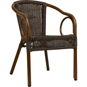 Zahradní jídelní židle COSTA tmavě hnědá