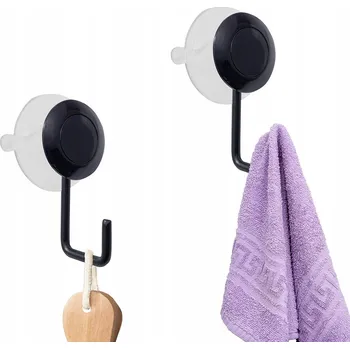 Věšák Háček s přísavkou Sepio černý