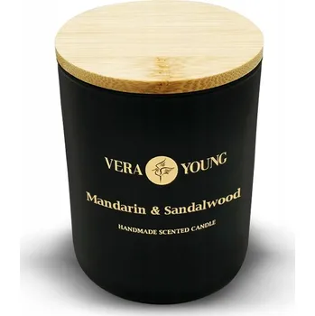 Svíčka Sójová vonná svíčka Bliss - Mandarinka & Santalové dřevo Vera Young 1 ks