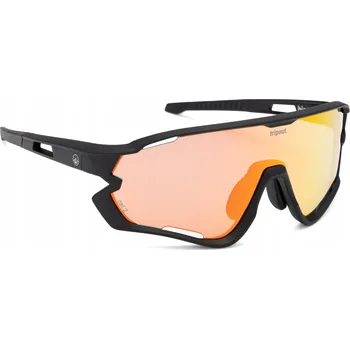 Cyklistické brýle Tripout Force Black, červené sklo