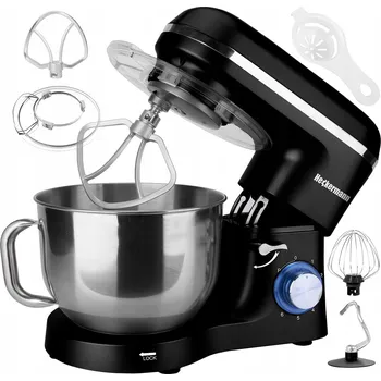 Kuchyňský robot Kuchyňský robot Heckermann SM-1518 2200 W, stříbrný, 6,2 l