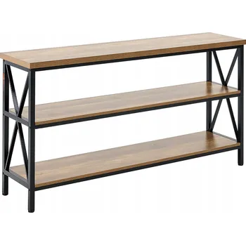 Konferenční stolek Konzolový Stolek Vevor černá, odstíny hnědé BL - černé 140 x 76,2 x 34 cm