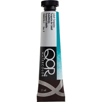 Vodová barva QOR Watercolor 7000370-1 Akvarelová barva Cobalt Turquoise 11 ml 1 ks