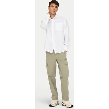 Pánská košile Only & Sons Košile Caiden 22031804 Bílá Regular Fit XL