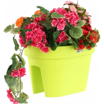 Květináč Květináč plast zelený Botle 39,5 cm x 27 x 25 cm