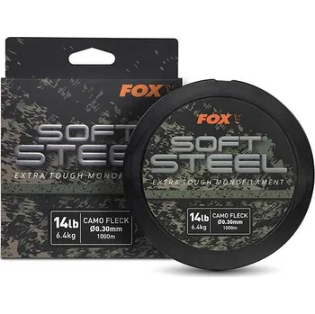Fox Vlasec Soft Steel Fleck Camo Mono 1000 m 20lb (9.1kg) 0.37mm x 1000m