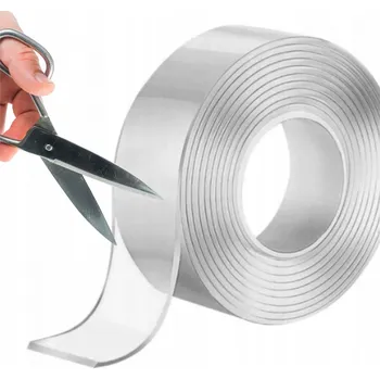 Lepicí páska NANO PÁSKA SILNÁ OBOUSTRANNÁ OPAKOVANĚ POUŽITELNÁ AKRYLOVÁ GUMA 2cm DLOUHÁ 2m