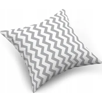 Povlak na dekorativní polštářek Povlak na polštářek "jasiek" 40x40 cm, 100% Bavlna Cikcak šedý