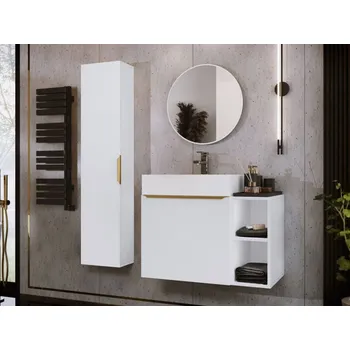 Koupelnový nábytek Koupelnová sestava Setorio I, Sifon k umyvadlu: ne, Umyvadlo: ne, Barva dřeva: bílá MIRJAN 5903211380822