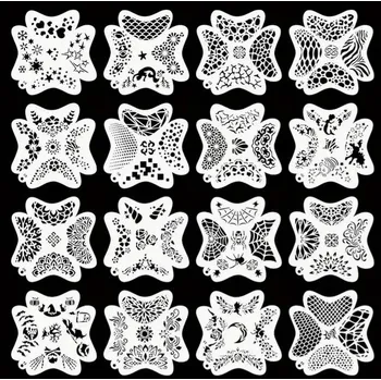 kreativní sada Šablony na malování obličeje, těla – Sada šablon pro tetování