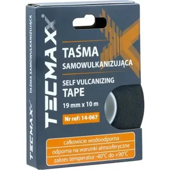 TECMAXX Samovulkanizační gumová páska černá 19mm x 10m