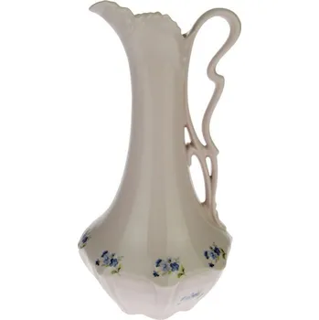Džbánek růžový porcelán s pomněnkami 26 cm (Porcelánový džbánek s kvítky)