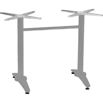 Zahradní stůl Zahradní stolová podnož ROMA 2 šedá pro desky max 120×80cm