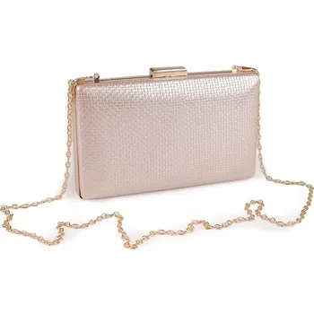 Kabelka - psaníčko metalické - 3 růžové zlato zlatá