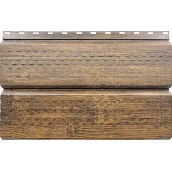 Plechová palubka perforovaná 0,45x260x2500mm dekor ořech