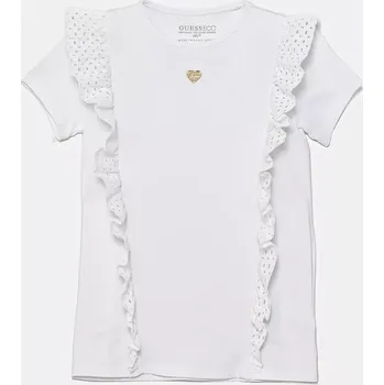 Chlapecké tričko Dětské tričko Guess bílá barva, K5GI13 K6YW4 K5GI13.K6YW4.PPYA 00X, vel. 88-96