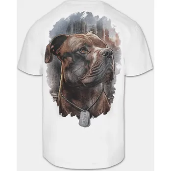 Pánská móda PitBull West Coast Triko HERO - bílé - PWC_PTHERO_WHT Velikosti: XL