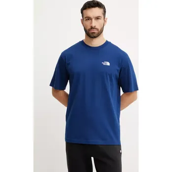 Bavlněné tričko The North Face Essential tmavomodrá barva, NF0A87NRD1R1 59X, vel. XL