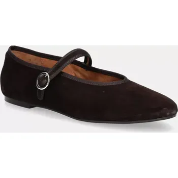 Dámské baleríny Semišové baleríny Jonak DEESSE VELOURS 3700273 hnědá 89X, EUR 39