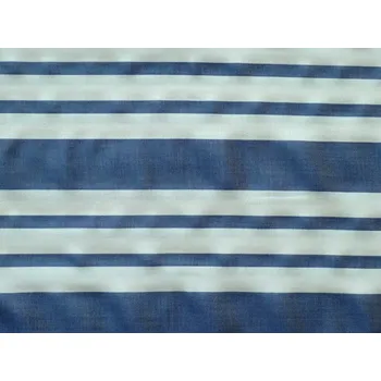 Dámské šaty látka na letní šaty 2862 s modrými proužky