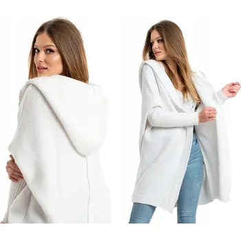 Dámský svetr Setin dámský svetr bílý oversize délka k bokům univerzální velikost