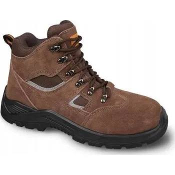 Pracovní obuv Módní a odolné pracovní boty z veluru, kotníkové, BOZP, protiskluzové, velikost 45