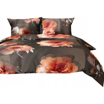 Povlečení POVLEČENÍ 160x200cm 3dílná BAVLNA SATÉN 2388a