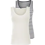 esmara® Dámské tílko s BIO bavlnou, 2 kusy (bílá, M(40/42))