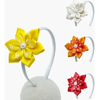 Čelenka Čelenka s kytkou 2v1 - kytičky Barva : vínová, Dárkové balení: ne