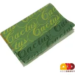 Kuchyňská utěrka s nápisem zelená 70 x 50 cm (Kuchyňská utěrka zelená)