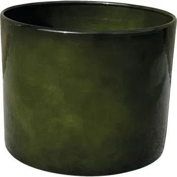 Květináč Květináč kovový Ø 31 x 27 cm zelený