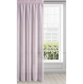 Dekorační vzorovaná záclona s řasící páskou BAIRA růžová 140x270 cm (cena za 1 kus) MyBestHome