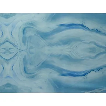 hedvábná šatovka 2742 modrý vzor