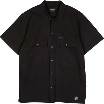 Pánská košile SANTA CRUZ košile - SS Service Shirt Black (BLACK) velikost: L
