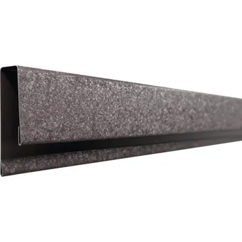 J profil kovový 0,45x61x2000mm RAL 8019 mat