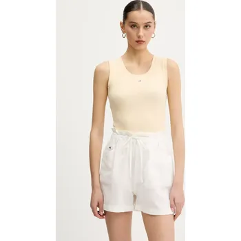 Top Tommy Jeans DW0DW20673 žlutá 10X, vel. XS